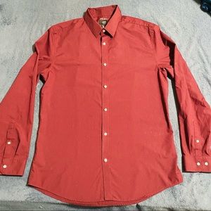 H&M button down shirt burgundy